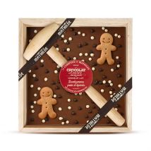 Chocolat Au Lait à Casser et Perles Crispy Bonhomme en Pain d'Épices 350g - Le Comptoir de Mathilde