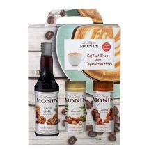 Coffret Barista 3x25cl - Chocolat Cookie, Noisette, Caramel - Monin