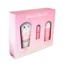 Coffret Cadeau Crème Main, Baume à Lèvres et Masque Visage - Dream Skin - Inuwet