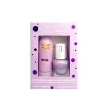 Coffret Duo Baume à Lèvres Parfum Guimauve et Vernis à L'eau Violet - Inuwet
