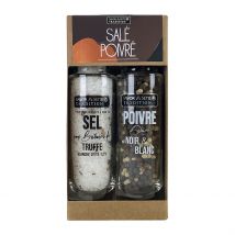 Coffret Duo Sel Truffe et Poivre 110gr - Savor & Sens