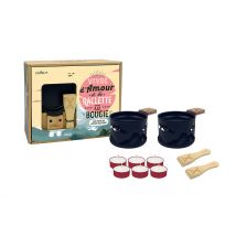 Coffret Raclette à La Bougie Noir Pour 2 - Montagne - Cookut