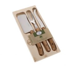 Coffret Service à Fromage avec Manche Chêne Laguiole - Jean Dubost