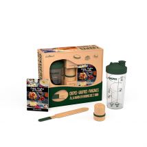 Coffret Shaker Tampon Huileur et Spatule Crêpe - Fougère - Cookut