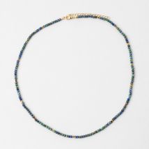 Collier en Acier Inoxydable Bleu et Vert L40cm - Idée Cadeau - SEMA Design
