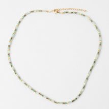 Collier en Acier Inoxydable Vert d'Eau L39cm - Idée Cadeau - SEMA Design