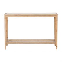 Console Naturel Foncé 120x36xh80cm en Bois de Sapin - Firmin - Comptoir de Famille