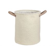 Corbeille en Tissu Écru H41cm - Bohème - Jardin D'Ulysse