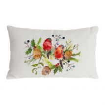 Housse de Coussin en Coton Multicolore 50x30cm - Rouge-Gorge - Côté Table