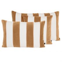 Coussin en Lin et Coton Tabac 40x60cm - Perth - Haomy