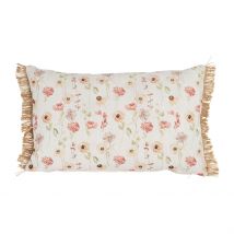 Coussin en Lin Fleur Des Champs 50x30cm - Louise - Comptoir de Famille
