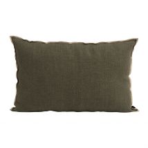 Coussin en Lin Kaki 40x60cm - Chennai - Haomy