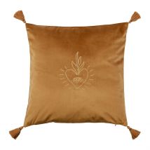 Housse de Coussin en Velours Marron 45x45cm - Tulum - SEMA Design