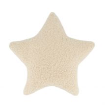 Coussin Étoile en Tissu Bouclette Crème - Dijk