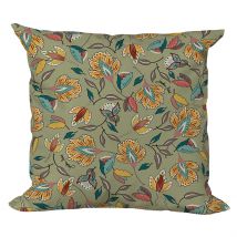 Coussin Extérieur en Coton Vert 40x40cm - Kerala - Jardin Privé
