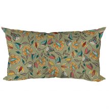 Coussin Extérieur en Coton Vert 50x30cm - Kerala - Jardin Privé