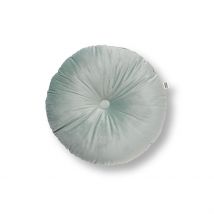 Coussin Rond en Tissu Bleu D40cm - Olly - Dutch Decor