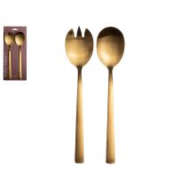 Couverts à Salade 23.5cm Gold - Gusta