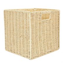 Cube de Rangement Tresse Pliable 30x30xh30cm - Home Déco Factory