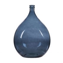 Vase Dame Jeanne en Verre Recyclé Bleu 34l - Simplicity - Idée Cadeau - Bastide Diffusion
