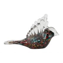 Déco Moineau en Verre Multicolore - Serin - Côté Table