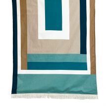Drap de Plage en Coton Jade 90x170cm - Kikoy - Haomy