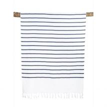 Drap de Plage en Coton Mariniere Bleu et Blanc 90x180cm - Pestamal - Haomy