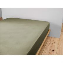 Drap Housse Romarin en Gaze de Coton 140x190cm - Gaia - L'effet Papillon