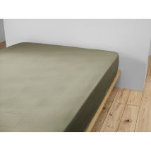 Drap Housse Romarin en Gaze de Coton 160x200cm - Gaia - L'effet Papillon