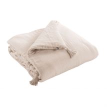Edredon en Gaze de Coton Unie Pampa 150x150cm - Gaia - L'effet Papillon