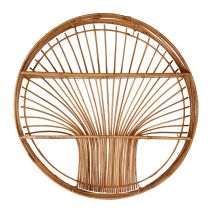 Etagere Murale Ronde en Rotin Naturel - Floraly - SEMA Design