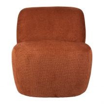 Fauteuil en Tissu Terracotta - Tessia - SEMA Design