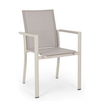 Fauteuil Extérieur en Aluminium Gris - Konnor - Bizzotto