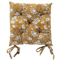Galette de Chaise Carrée en Coton Gris 40x40cm - Judith - Dutch Decor