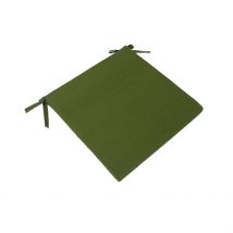 Galette de Chaise Extérieure en Coton Vert 40x40cm - Colors - Jardin Privé