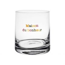 Gobelet Maison du Bonheur en Verre Multicolore 25cl - Famille - Jardin D'Ulysse