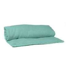 Housse d'Édredon en Lin et Coton Celadon 85x200cm - Limy - Haomy