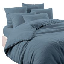 Housse de Couette en Lin Turquin 260x240cm - Viti - Haomy