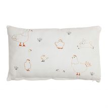 Housse de Coussin en Coton 50x30cm - La Ferme - Jardin D'Ulysse