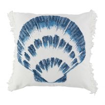 Housse de Coussin en Coton St-jacques Bleu Marine 45x45cm - Bord de Mer - Côté Table