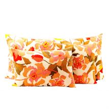 Housse de Coussin en Lin et Coton Bois de Rose 50x80cm - Ibiza - Haomy