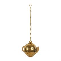 Infuseur Chaine en Inox Doré - Boule - SEMA Design