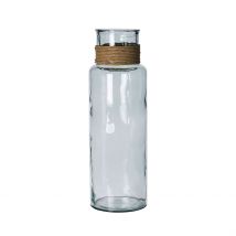 Vase en Verre Recyclé Sablé Transparent D15xh45cm - Jarron - Bastide Diffusion