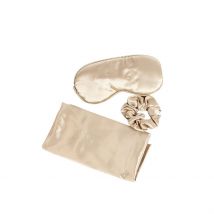 Kit de Sommeil en Satin Champagne - L'Avant Gardiste