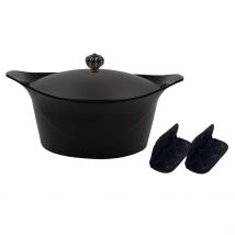 L'incroyable Cocotte Graphite D24cm avec Poignée Couronne - Cookut