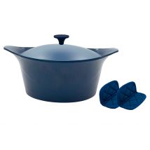 L'incroyable Cocotte Myrtille D24cm avec Poignée en Métal - Cookut
