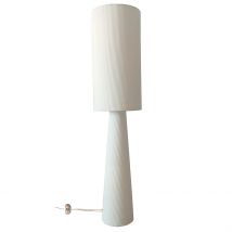 Lampadaire en Velours Côtelé Blanc H130cm - Saturne - Velours - Opjet