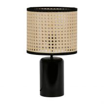 Lampe à Pose Cannage H35.5cm Noir - Solor - SEMA Design