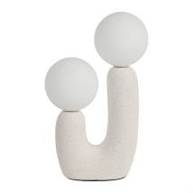 Lampe Céramique en Écru H31cm - Organic - Céramique, Verre - SEMA Design