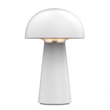 Lampe Champignon Blanche H22.5cm - Visby - Pvc - Seynave
